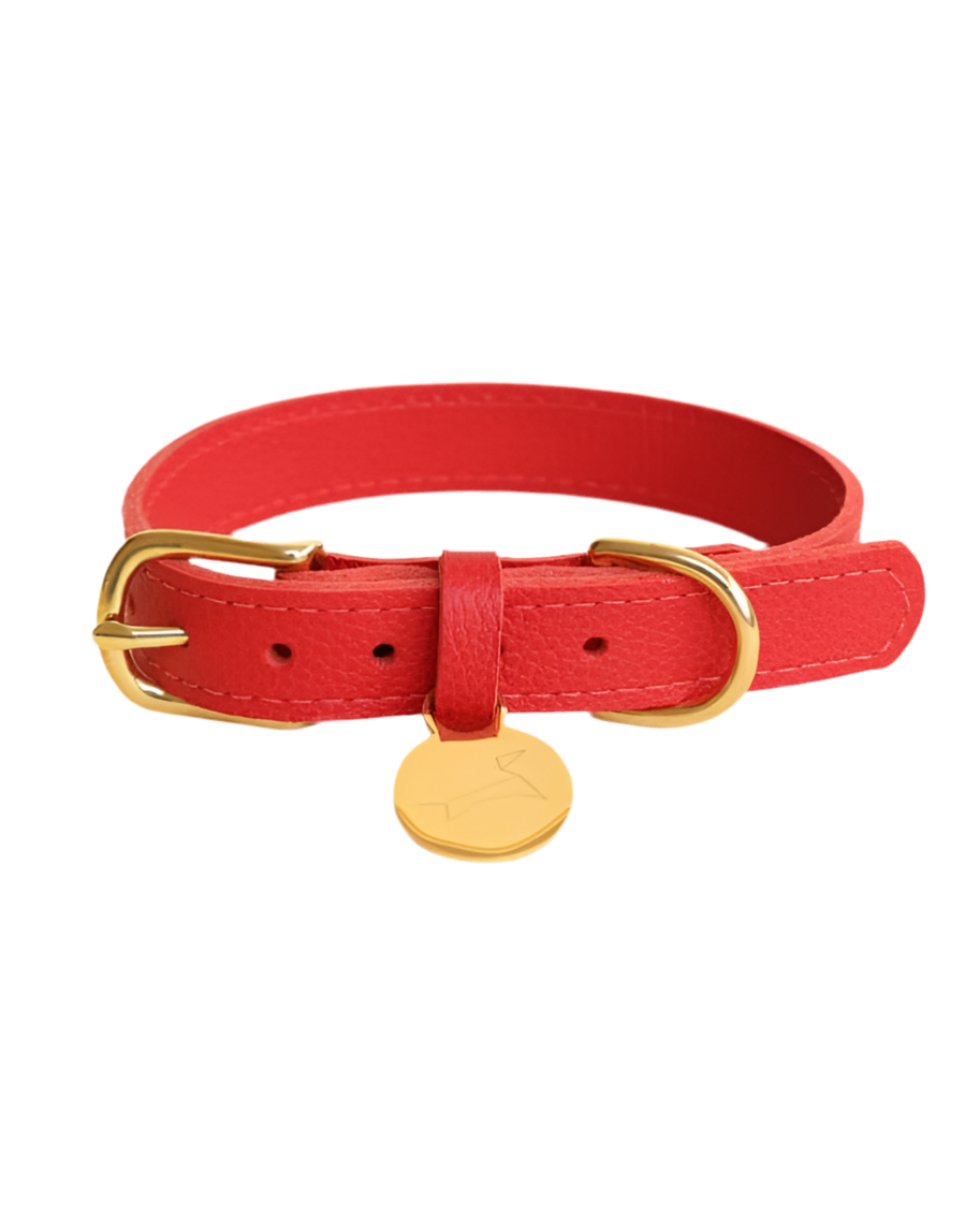 Klassieke halsband - Lipstick Red